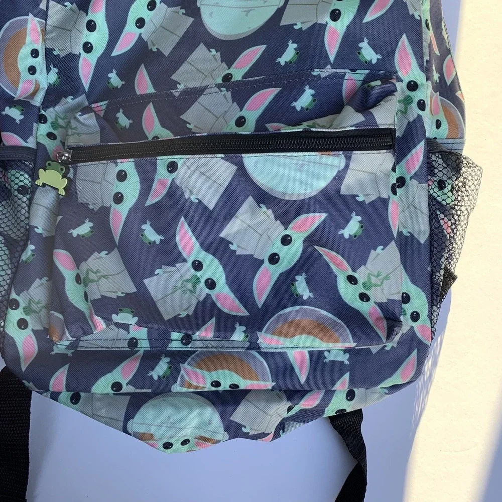Bioworld Disney Star Wars Baby Yoda Mandalorian Backpack Full Size Book Bag